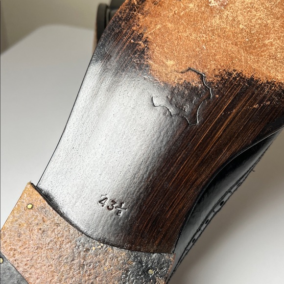 Vero Cuoio Men's Black Leather Tassel Loafers Size US 10.5 / 43.5 - Picture 6 of 6